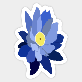 Blue lotus flower Sticker